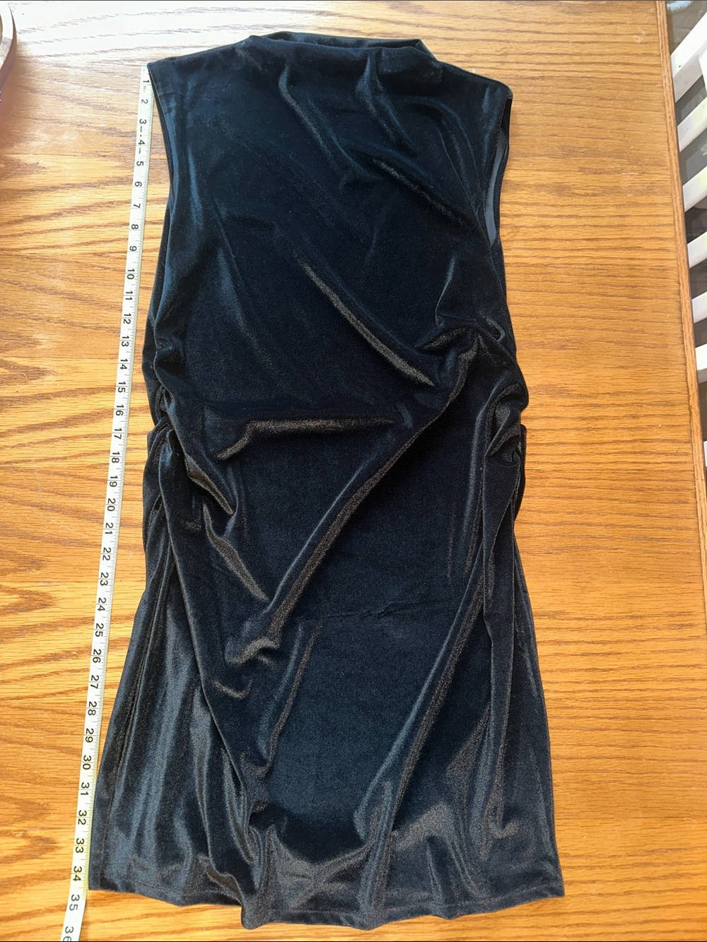 Black Velvet Sleeveless Dress